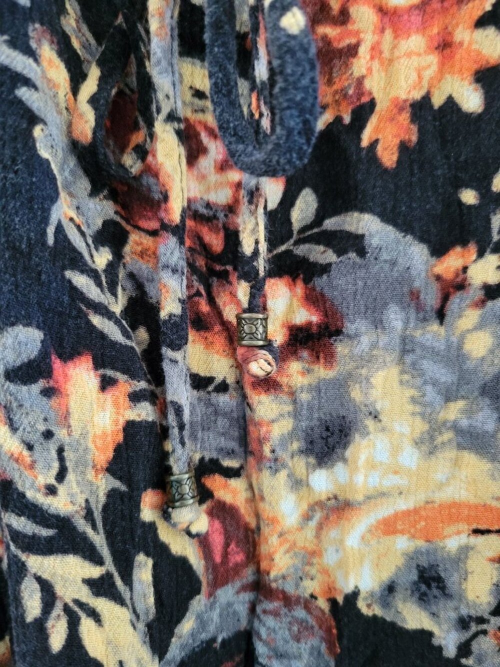 Free People Mini Boho floral Dress size XS bell sleeve coastal cowgirl Fairy - Picture 9 of 11